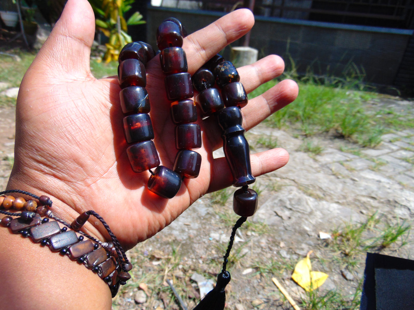 60 gr Komboloi Rosary 23 Beads 13x14 mm Indonesian Red Amber for Healing 26COER4