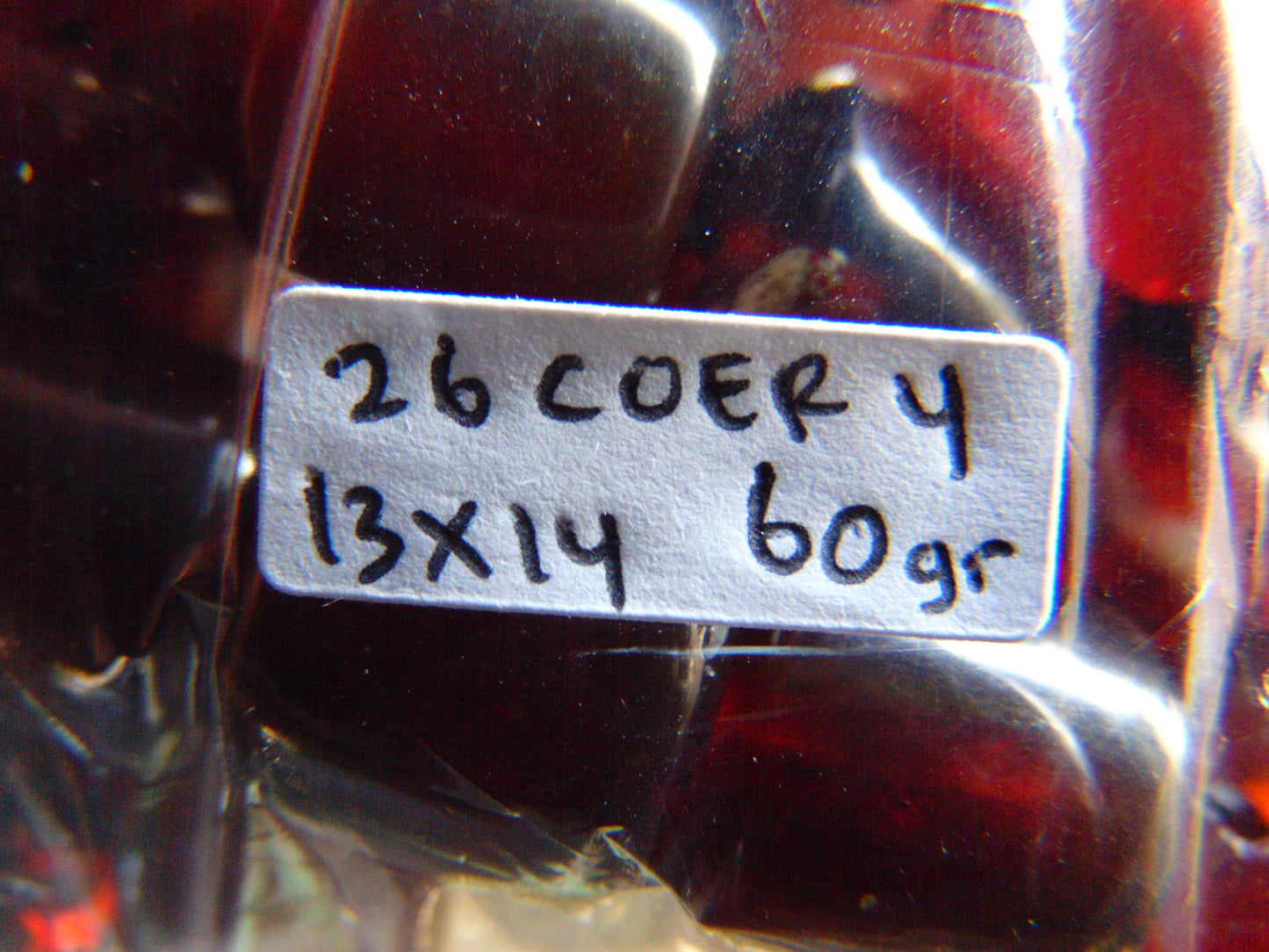 60 gr Komboloi Rosary 23 Beads 13x14 mm Indonesian Red Amber for Healing 26COER4