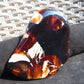 105 gram Slab Slim  polished Indonesian Crystal red Amber for Healing 25N146