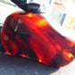 105 gram Slab Slim  polished Indonesian Crystal red Amber for Healing 25N146