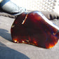 105 gram Slab Slim  polished Indonesian Crystal red Amber for Healing 25N146