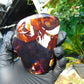 105 gram Slab Slim  polished Indonesian Crystal red Amber for Healing 25N146