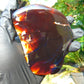 105 gram Slab Slim  polished Indonesian Crystal red Amber for Healing 25N146