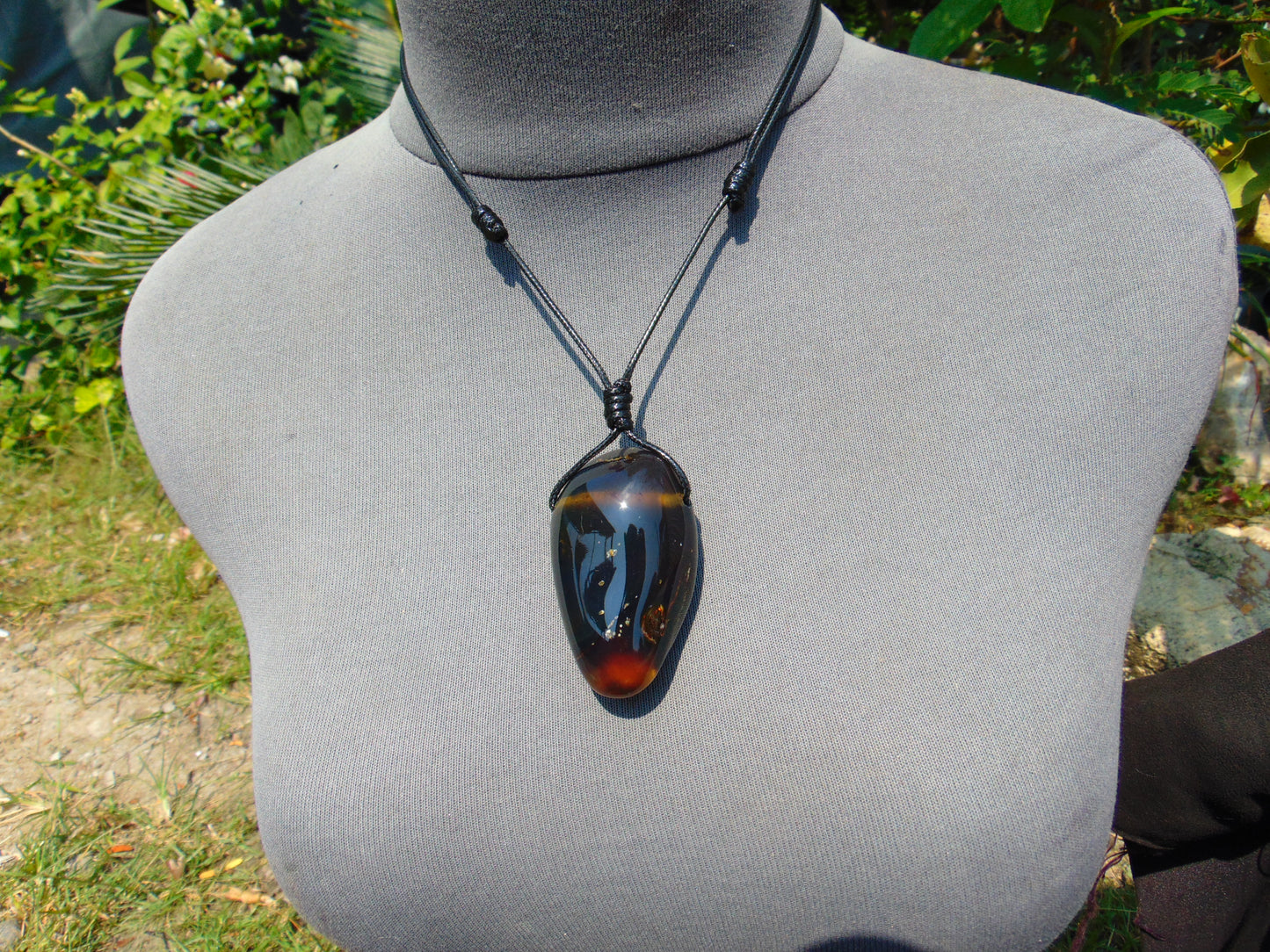 29 gr Pendant Indonesian Blue Amber for Healing N102
