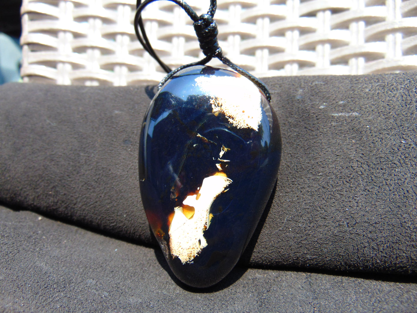 54 gr Pendant Indonesian Blue Amber for Healing A41