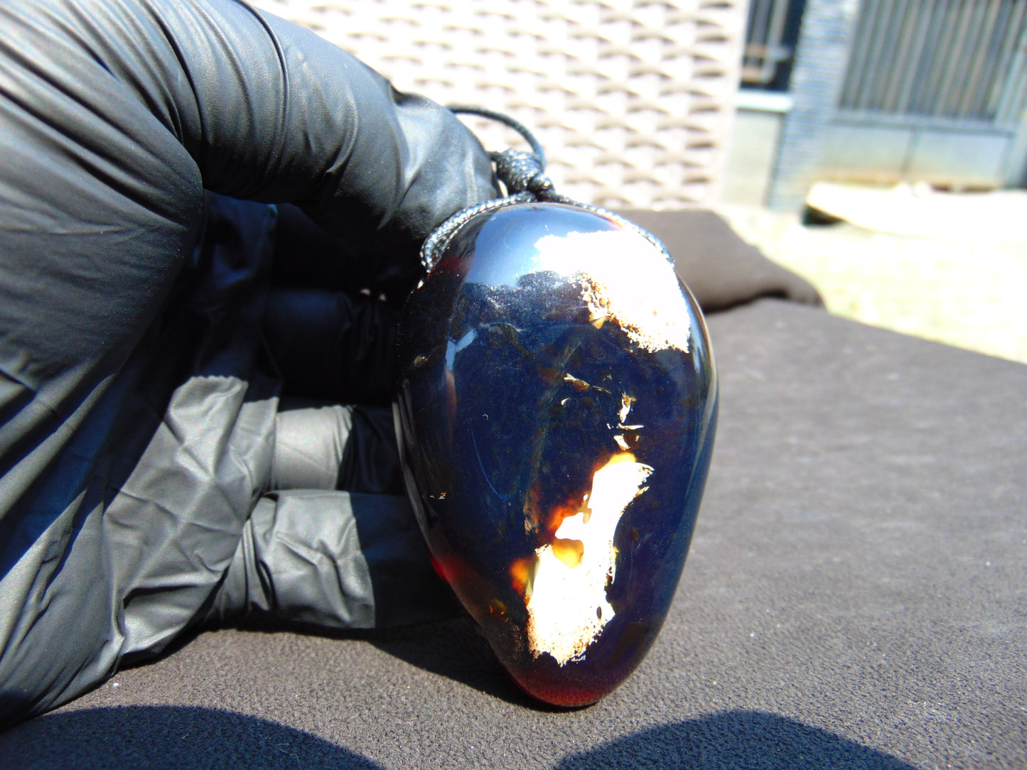 54 gr Pendant Indonesian Blue Amber for Healing A41