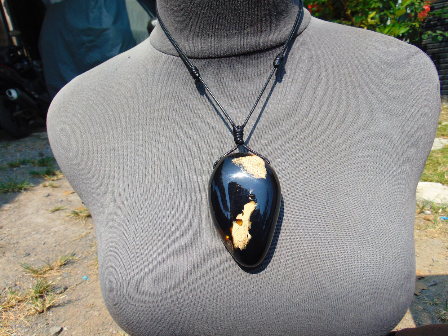 54 gr Pendant Indonesian Blue Amber for Healing A41