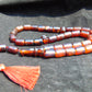 100 gr Komboloi Rosary 33+2 Beads 12x16 mm Indonesian Red Blue Amber for Healing 26RF22