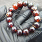 16 Beads Mala Bracelet Indonesian Cherry Red Amber for Healing A16G204