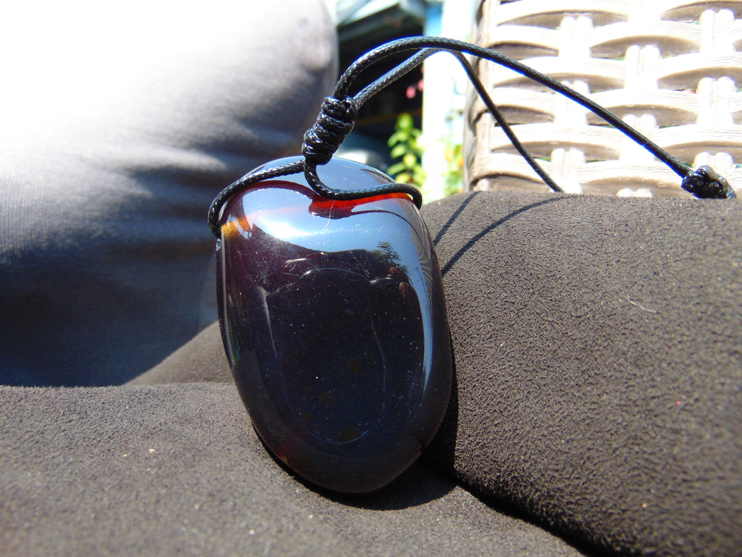 57 gr Pendant Indonesian Blue Amber for Healing 25F11