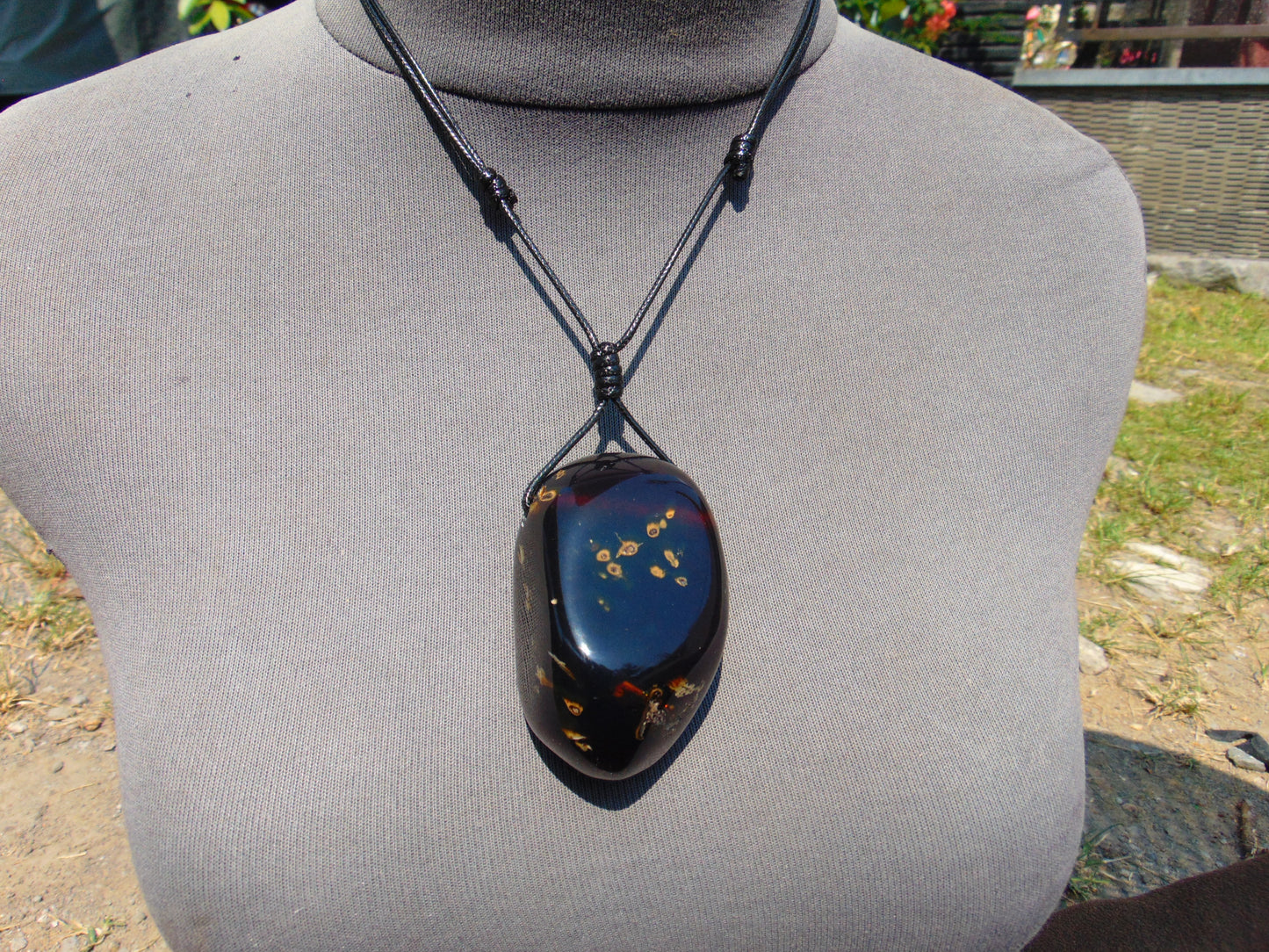 57 gr Pendant Indonesian Blue Amber for Healing 25F11