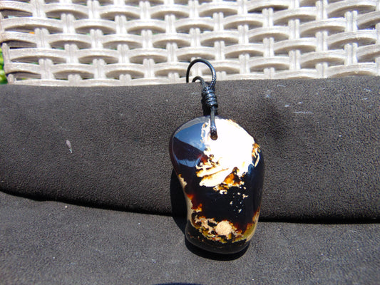 54 gr Pendant Indonesian Blue Amber for Healing 25F12