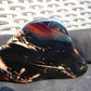 115 gram Slab polished Indonesian Sumatra Black Blue Amber for Healing 25Y108