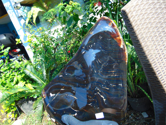 4055 gram full polished 36x23x9 cm Indonesian Blue Amber for Healing AR53