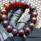 16 Beads Mala Bracelet Indonesian Cherry Red Amber for Healing A16G205