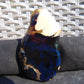 69 gram Slab polished Indonesian Sumatra Black Blue Amber for Healing 25Y115