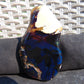 69 gram Slab polished Indonesian Sumatra Black Blue Amber for Healing 25Y115