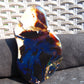 69 gram Slab polished Indonesian Sumatra Black Blue Amber for Healing 25Y115