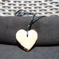 14 gr Heart Pendant Indonesian White Amber for Healing AR32