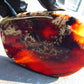 113 gram Slab  polished Indonesian Sumatra White Red Amber for Healing 25Y113