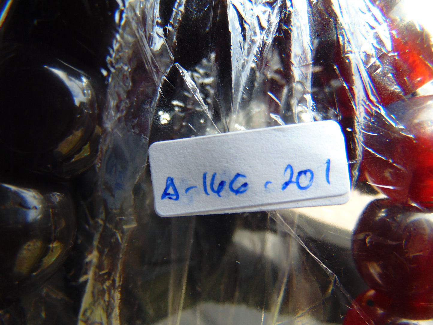 16 Beads Mala Bracelet Indonesian Cherry Red Amber for Healing A16G201