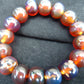 16 Beads Mala Bracelet Indonesian Red Blue Amber for Healing A16G206