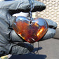 12 gr Heart Pendant Indonesian Blue Amber for Healing PCN658
