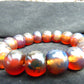 16 Beads Mala Bracelet Indonesian Red Blue Amber for Healing A16G206