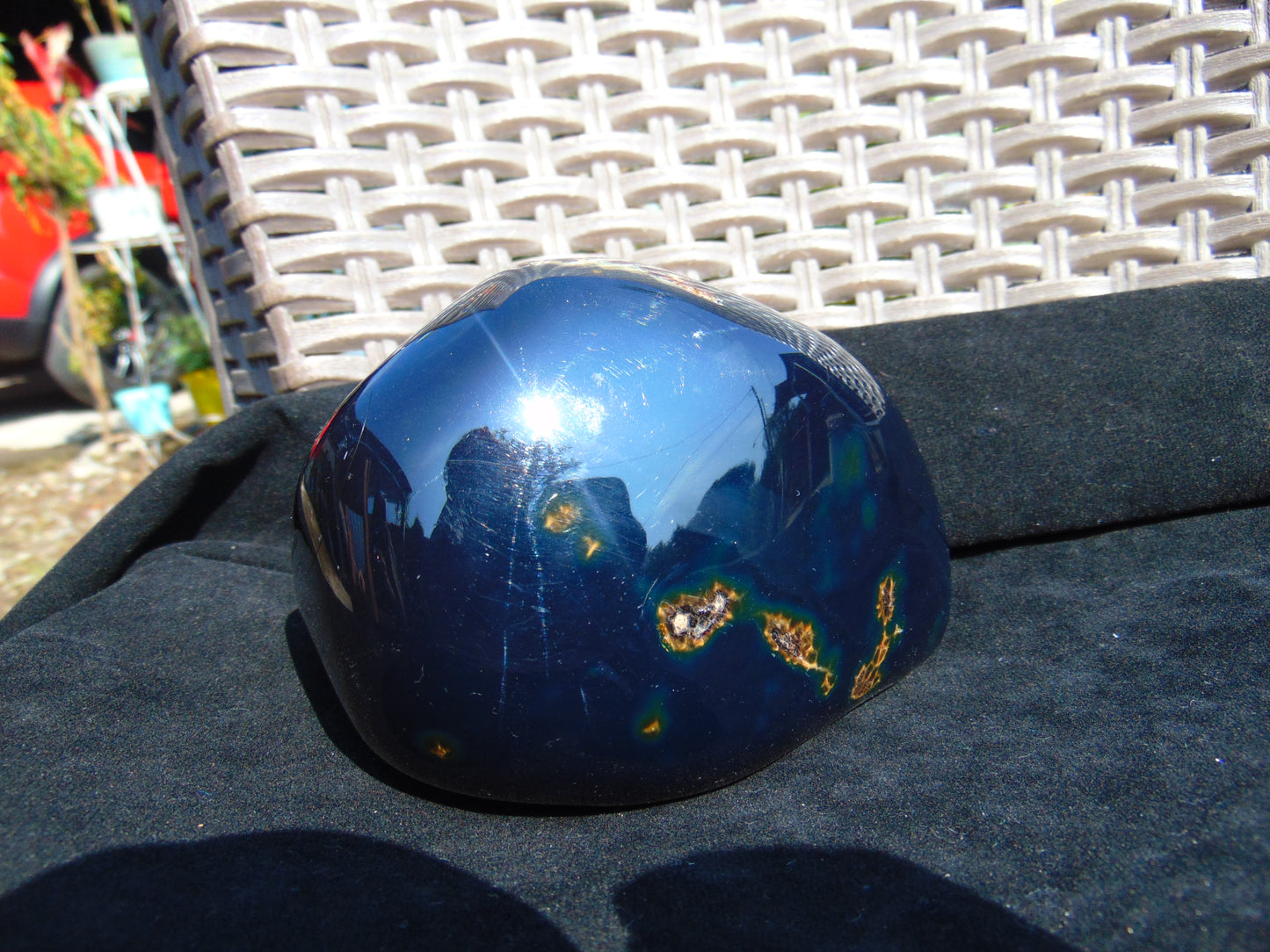 483 gr Full Polished Indonesian Blue Amber for Healing 26AR254