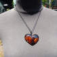 12 gr Heart Pendant Indonesian Blue Amber for Healing PCN658