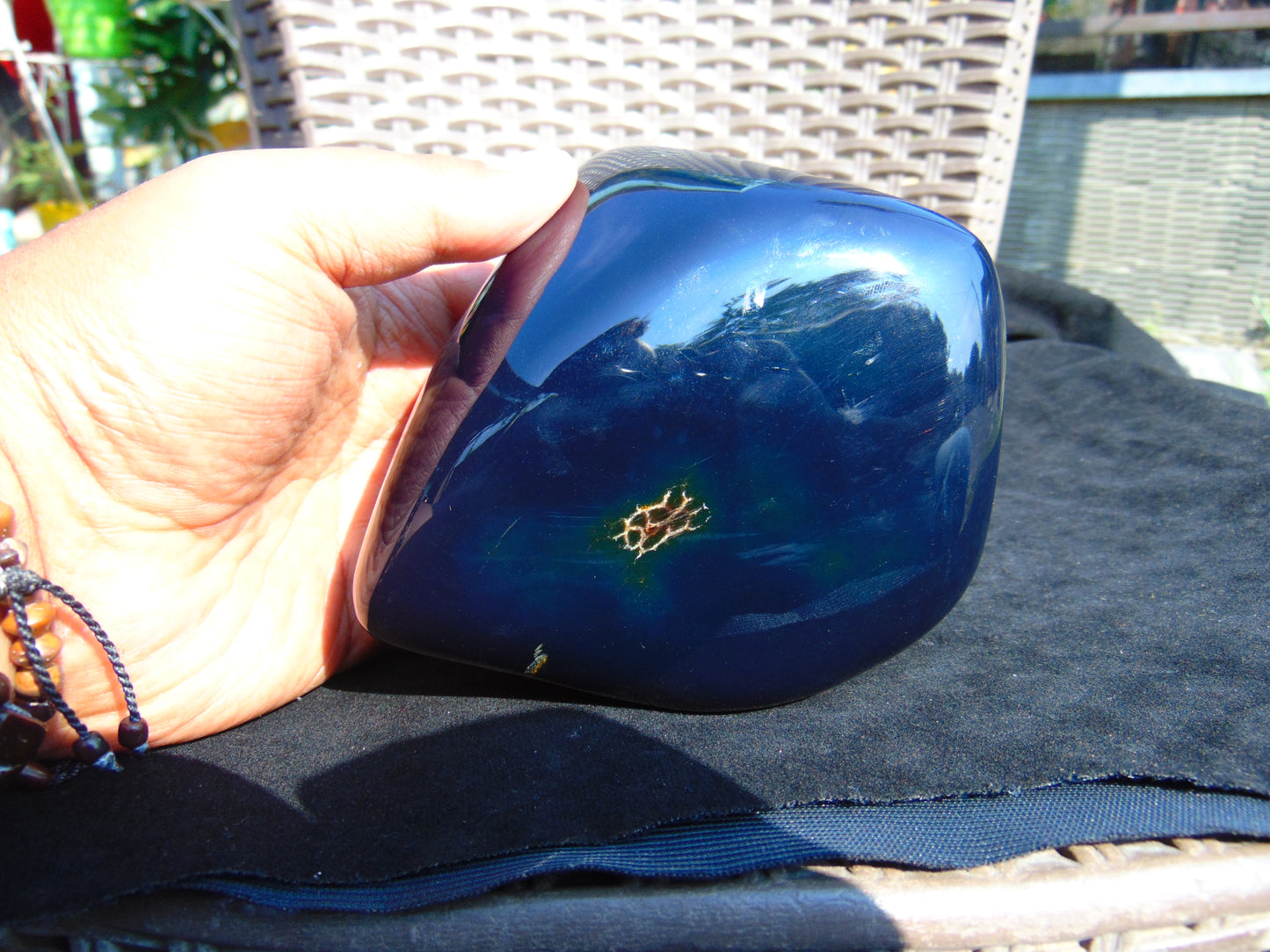 483 gr Full Polished Indonesian Blue Amber for Healing 26AR254