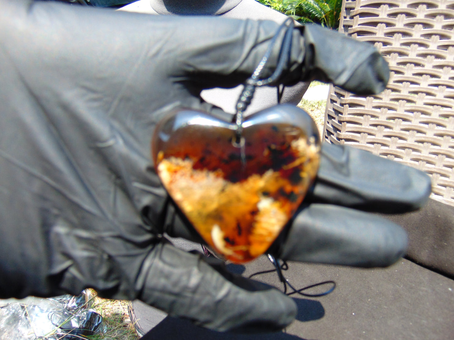 12 gr Heart Pendant Indonesian Amber for Healing PCA1K69