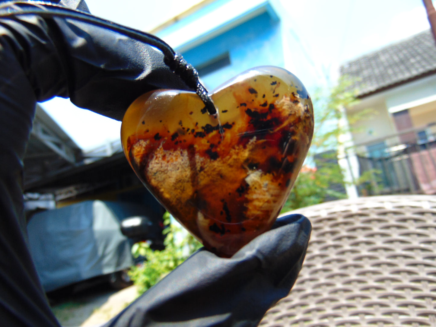 12 gr Heart Pendant Indonesian Amber for Healing PCA1K69