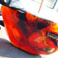 123 gram Slab  polished Indonesian Sumatra Blue Amber for Healing 25Y126