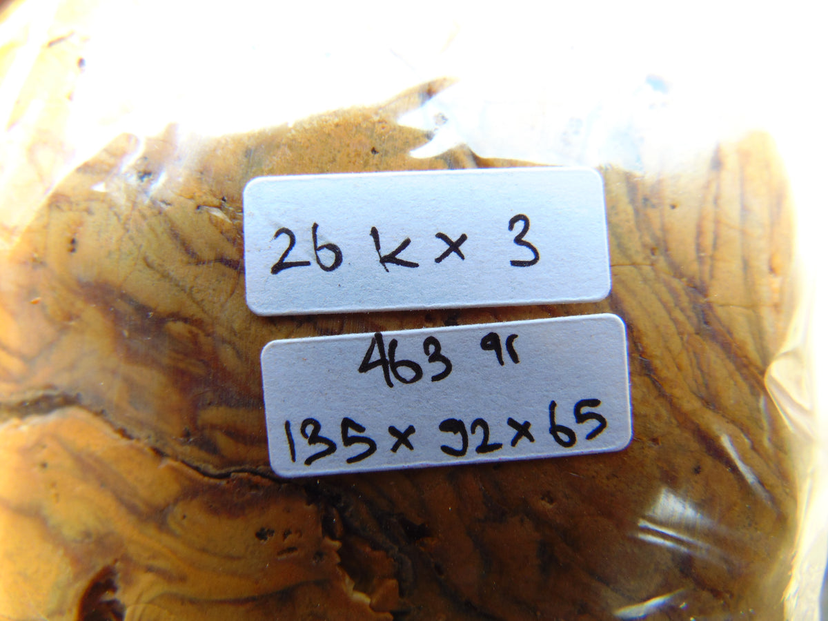 463 gram Polished Indonesia Yellow Aromatic Amber for Healing 26KX3