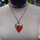 11 gr Heart Pendant Indonesian Blue Amber for Healing PL36