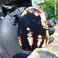 87 gram Slab Slim polished Indonesian Dark Blue Amber for Healing 25A192