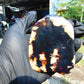 87 gram Slab Slim polished Indonesian Dark Blue Amber for Healing 25A192
