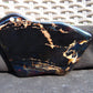 109 gram Slab  polished Indonesian Sumatra Black Blue Amber for Healing 25Y111