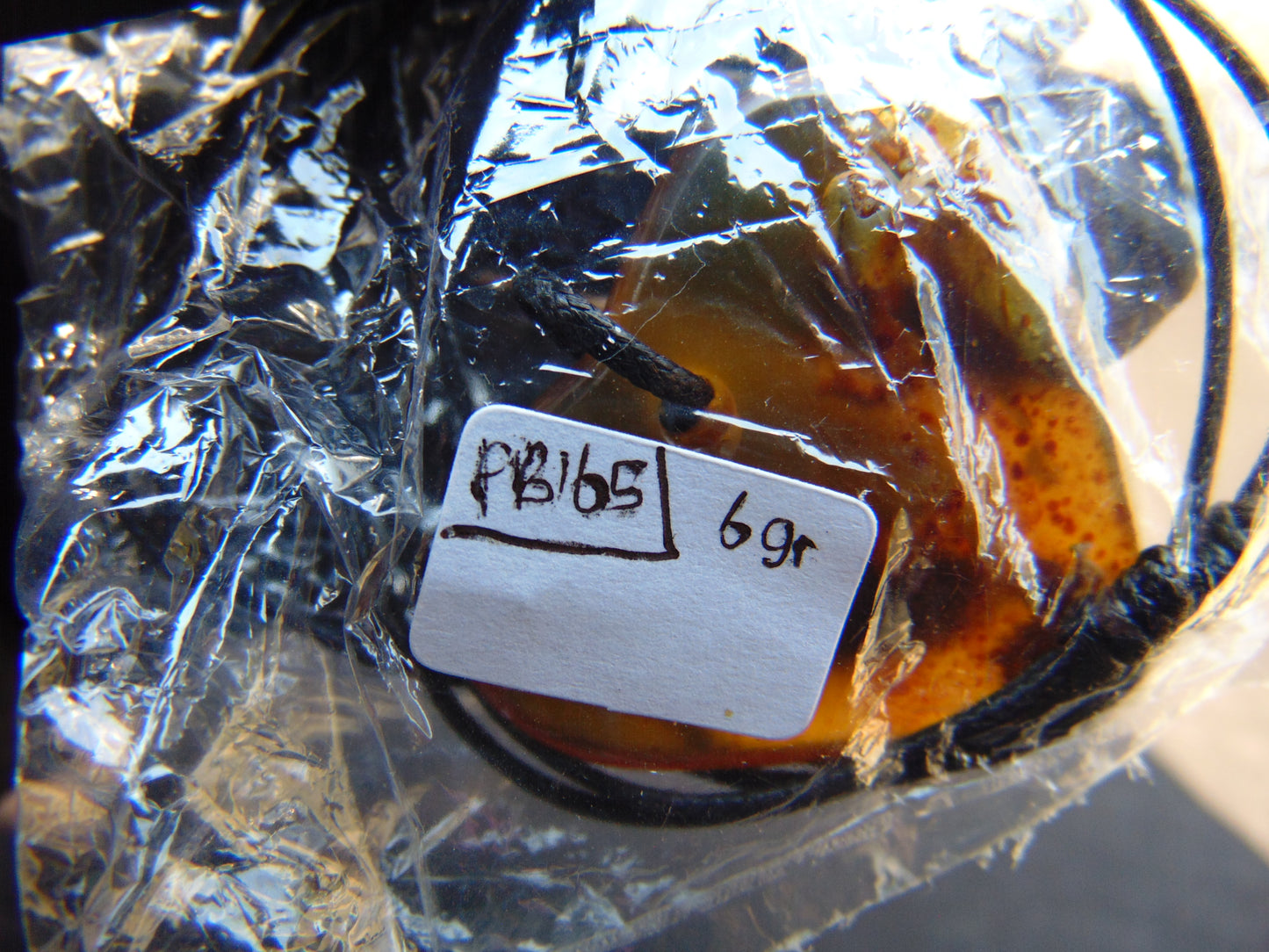 6 gr Heart Pendant Indonesian Blue Amber for Healing PB165