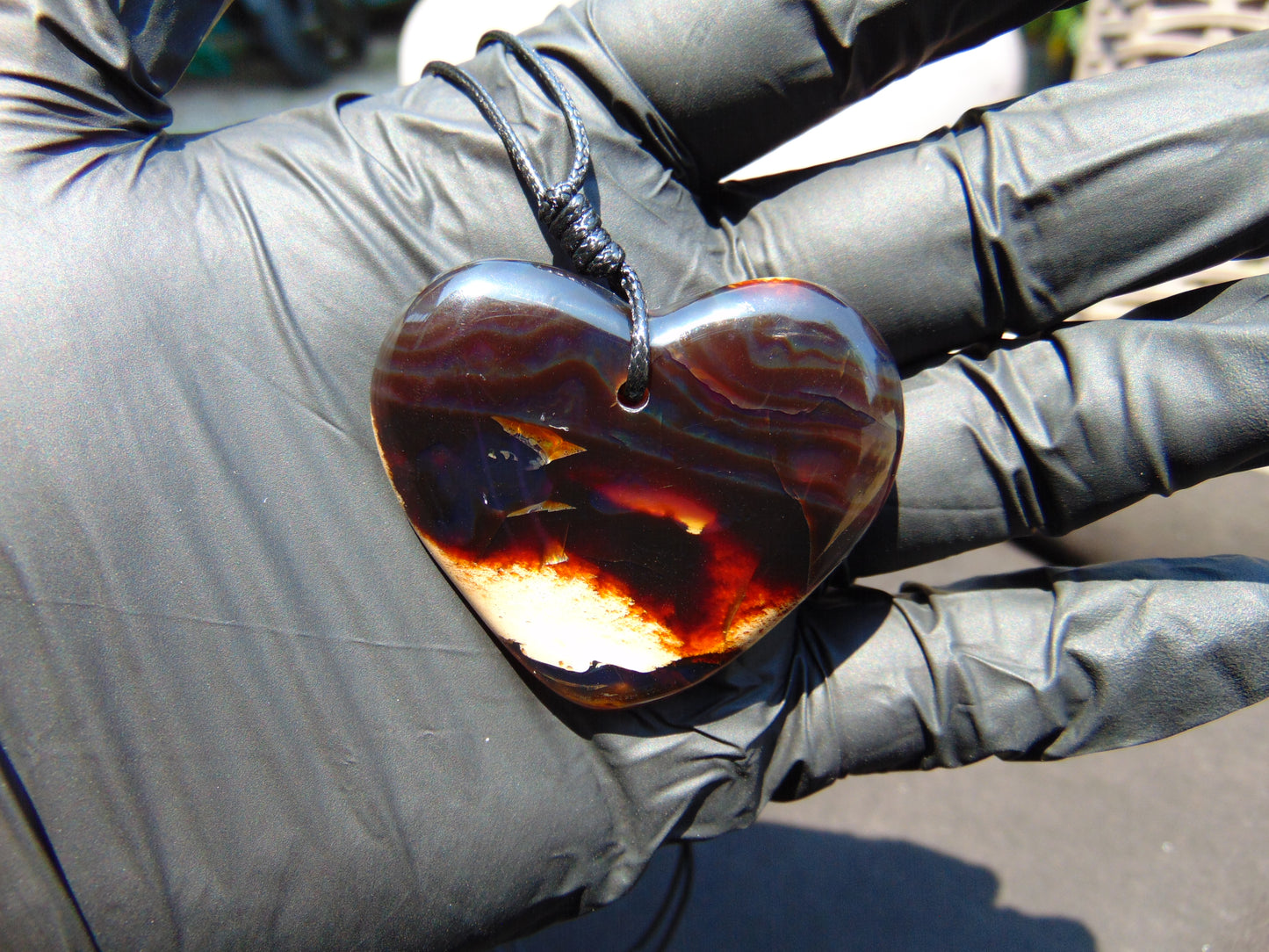 10 gr Heart Pendant Indonesian Amber for Healing PBN656