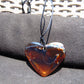 11 gr Heart Pendant Indonesian Blue Amber for Healing PCN661