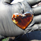11 gr Heart Pendant Indonesian Blue Amber for Healing PCN661