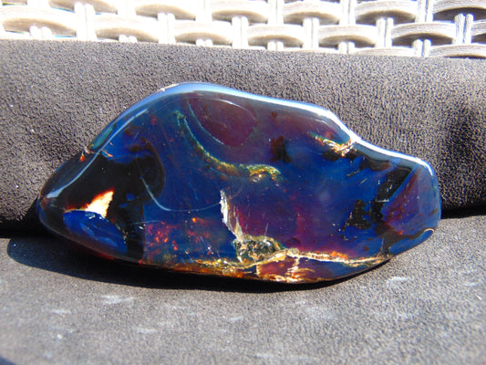 70 gram Slab polished Indonesian Blue Amber for Healing 25N147