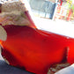 345 gram Slab polished Indonesian Sumatra Cherry Red Amber for Healing 25Y120