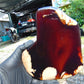 345 gram Slab polished Indonesian Sumatra Cherry Red Amber for Healing 25Y120