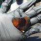 13 gr Heart Pendant Indonesian Blue Amber for Healing PCY730