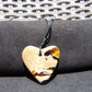 8 gr Heart Pendant Indonesian white Amber for Healing PB175