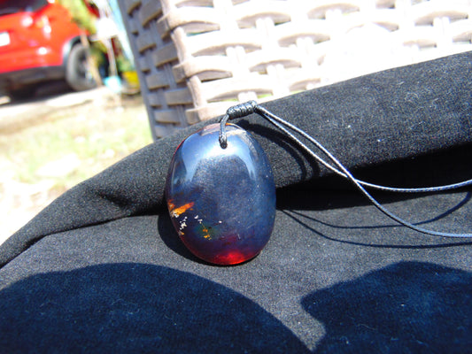 14 gram Pendant Indonesian Blue Amber for Healing 26A327