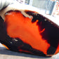 373 gram Slab Slim polished Indonesian Blue Amber for Healing 25N116